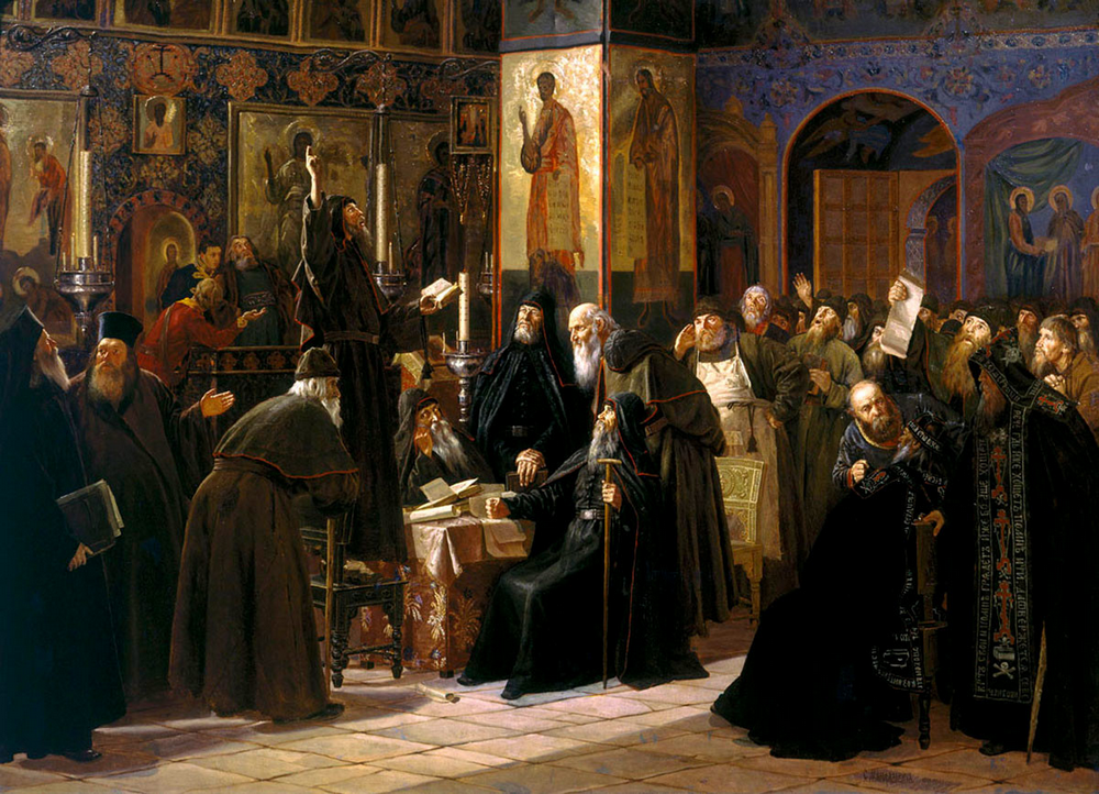 Историческая картина раскола, влияющего на русскую православную веру