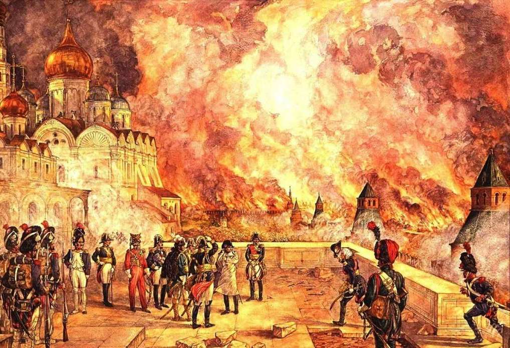 Историческое художественное произведение, изображающее сожжение Москвы, решающее событие в Отечественной войне 1812 года, знаменующее собой решающую фазу конфликта